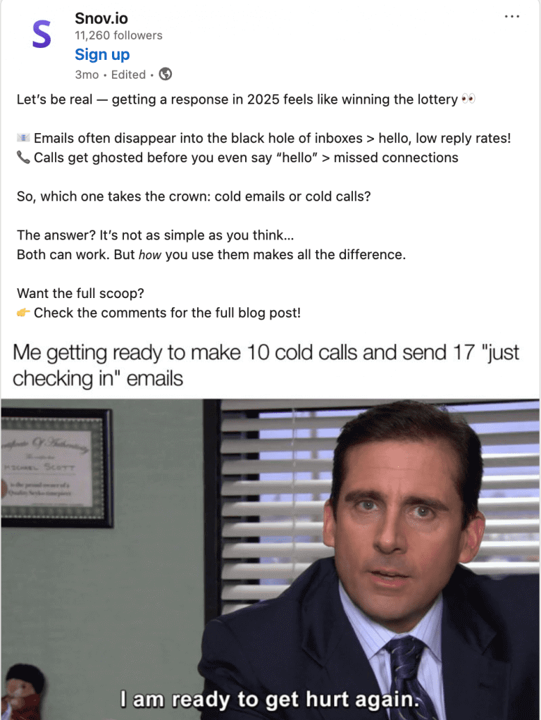 Ejemplo de contenido educativo en LinkedIn