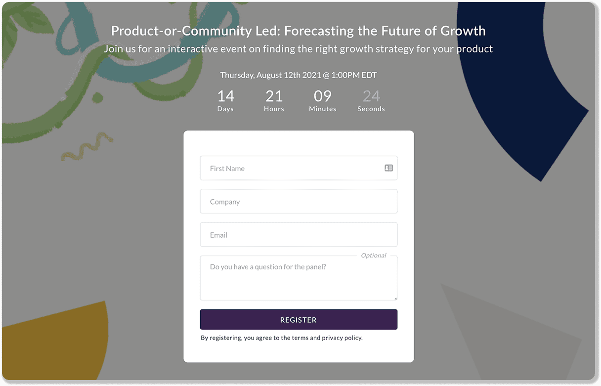 Formulario de registro a evento