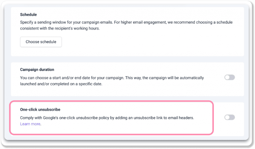 Herramienta Campañas en Snov.io
