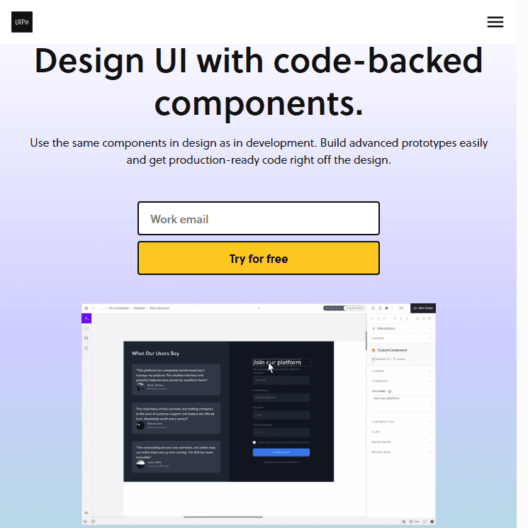 captura de tela mostrando como a UXPin consegue segmentar uma lista de leads