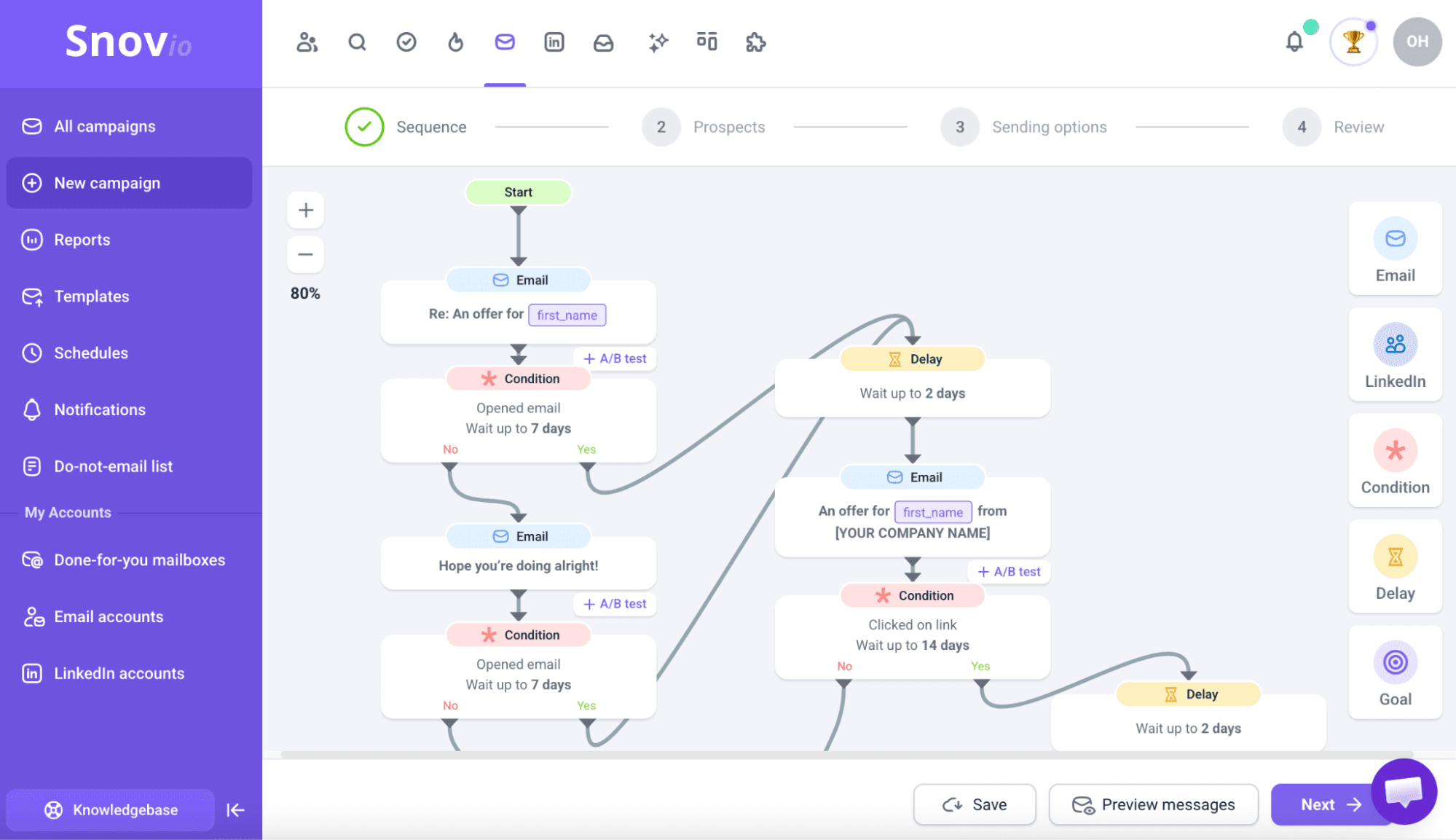 Snov.io outreach automation platform