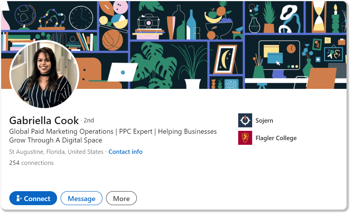 Gabriella Cook sur LinkedIn