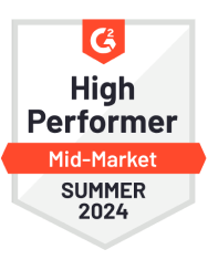 G2 High Performer Mid-market SUMMER 2024
