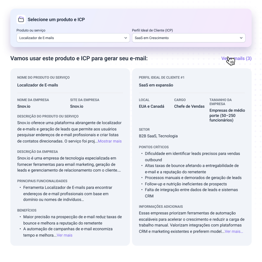 Construa seu ICP e sua mensagem