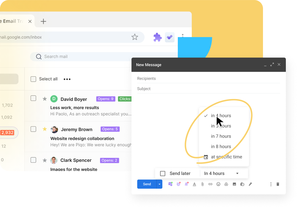 Programa emails en tu cuenta de Gmail