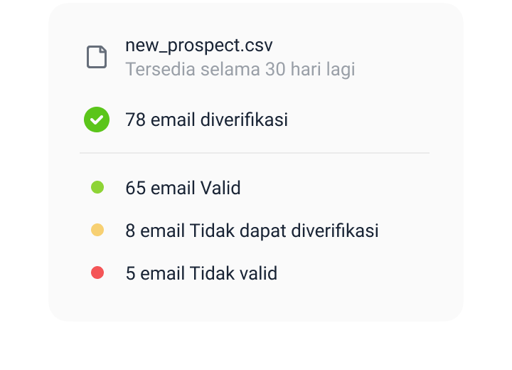 Cek alamat email dalam jumlah besar