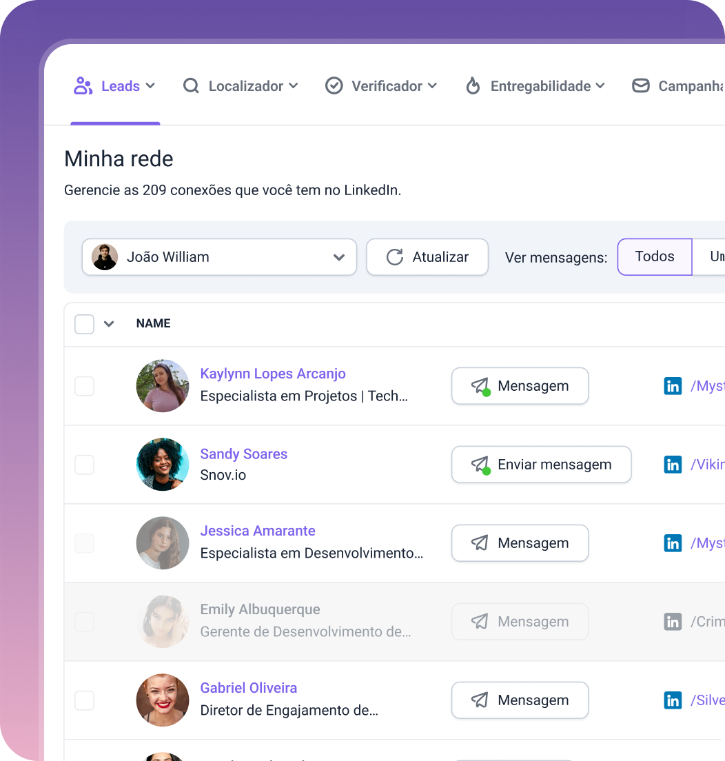 Snov.io built-in CRM — track interactions and manage deals
