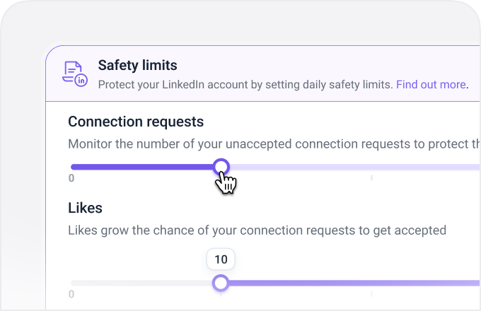 Configurable activity limits