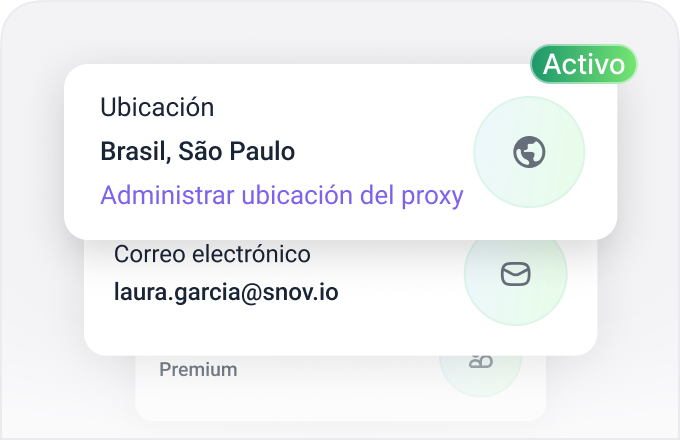 Dedicated proxy per account