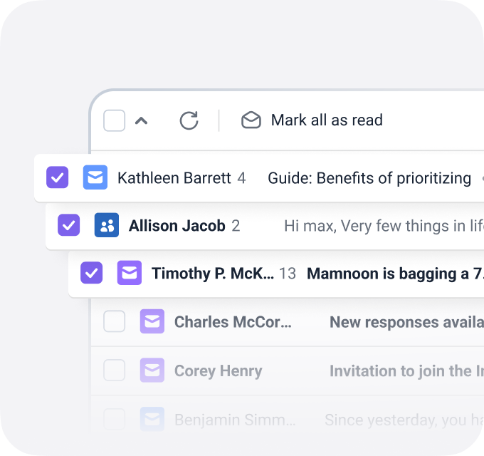 Gerencie todas as conversas no <span>Unibox</span>