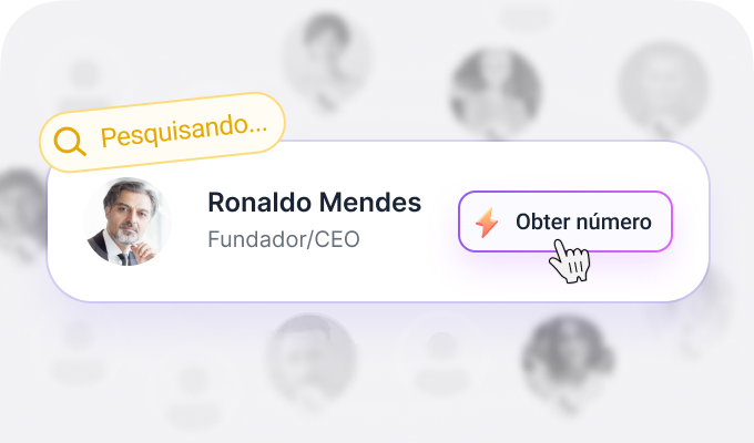 Inicie a busca pelo número de telefone