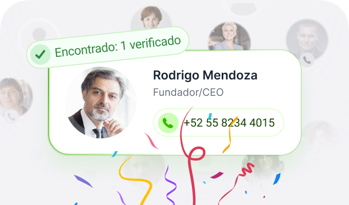 Obtén números de teléfono verificados