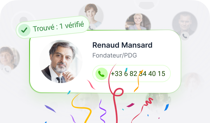 Obtenez des numéros de téléphone vérifiés