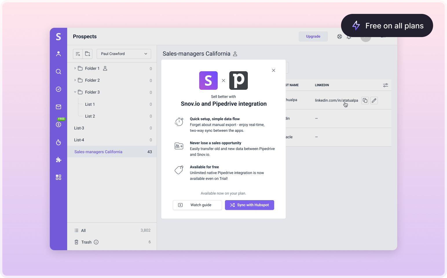 Pipedrive Integration Connect Snov io With Pipedrive Pipedrive Integration Connect Snov io With Pipedrive