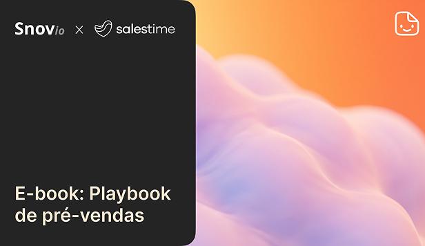 Capa do e-book Playbook de pré-vendas da Snov.io