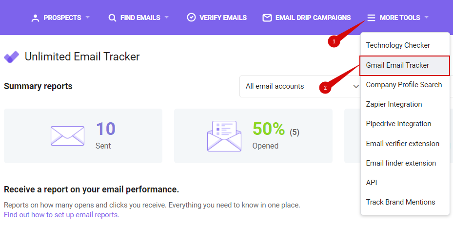 email tracker