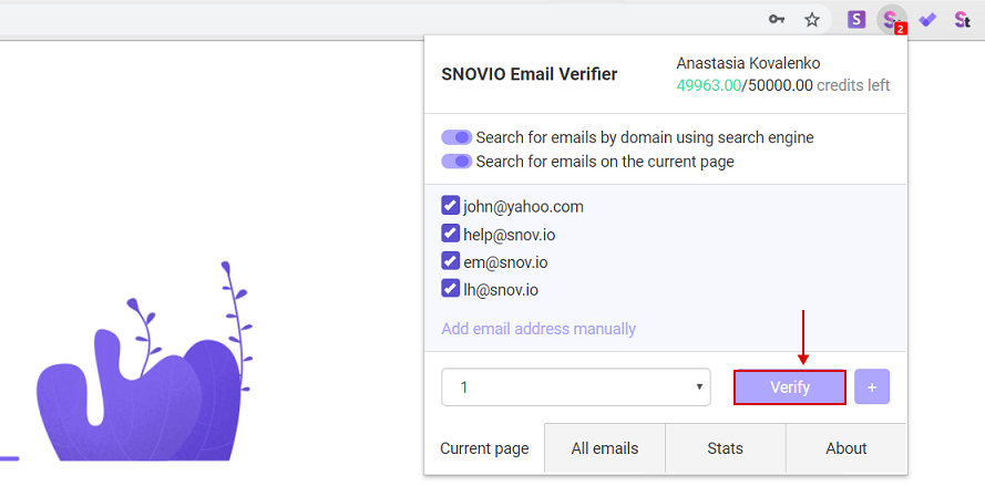 Snov.io Email Verifier 