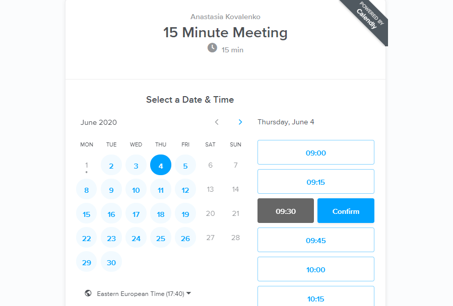 calendly appointment scheduling