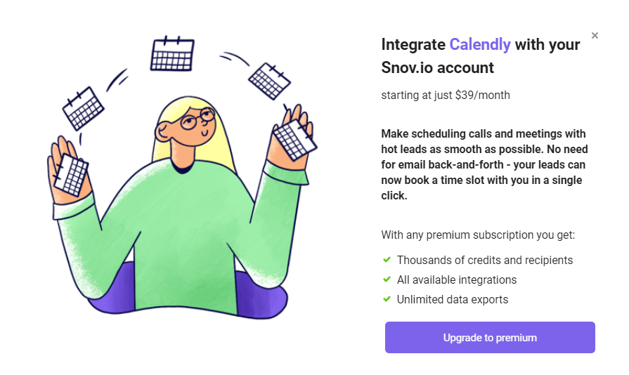 Snov io How to set up a Calendly integration