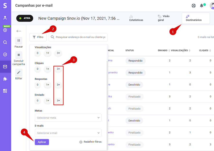 Como visualizar estatísticas de campanha por e-mailComo visualizar estatísticas de campanha por e-mail