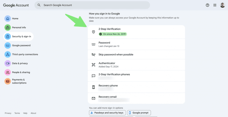 Snov.io - How to create app passwords in Google account